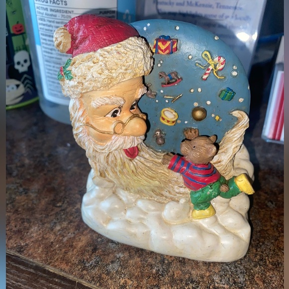 Christmas decor Santa man in the moon figurine - Picture 2 of 11